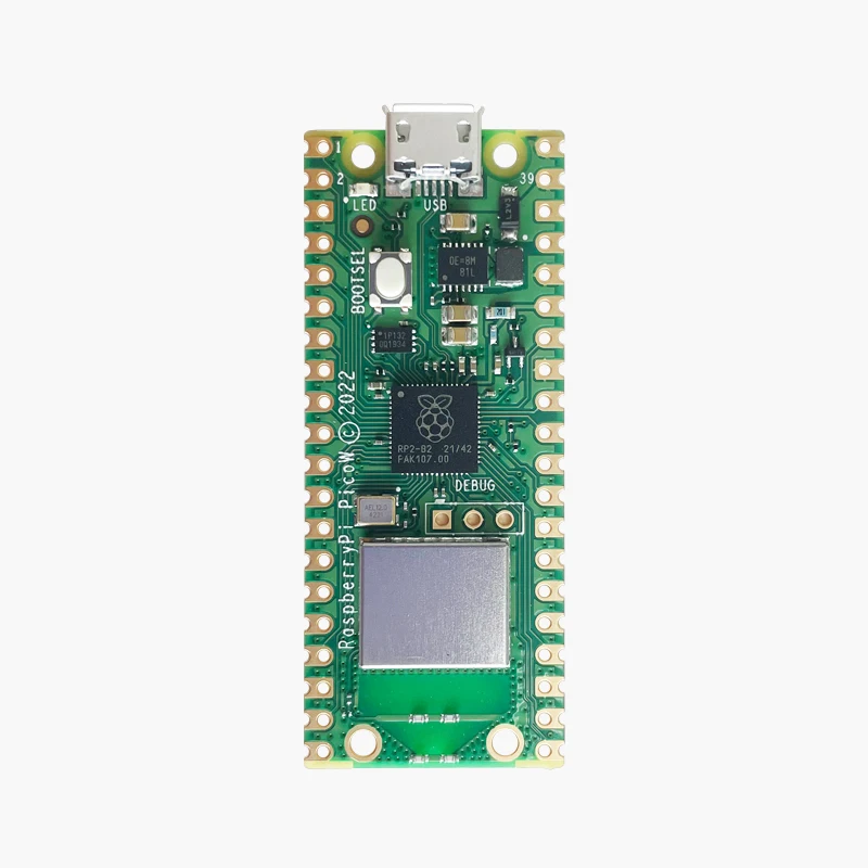 Raspberry Pi Pico W avec carte de développement WiFi sans fil, Pico ou Pico H avec en-tête de broche, prise en charge mcirochirurgie tionnée/C ++,