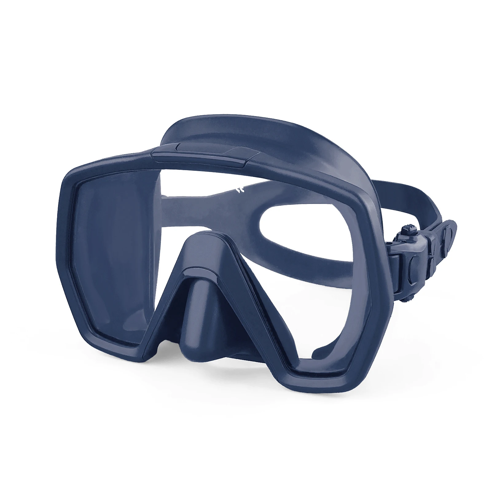 

Factory Direct Sale Pure Liquid Silicone Half Face Adult Scuba Diving Mask Frameless Deep Diving & Snorkeling