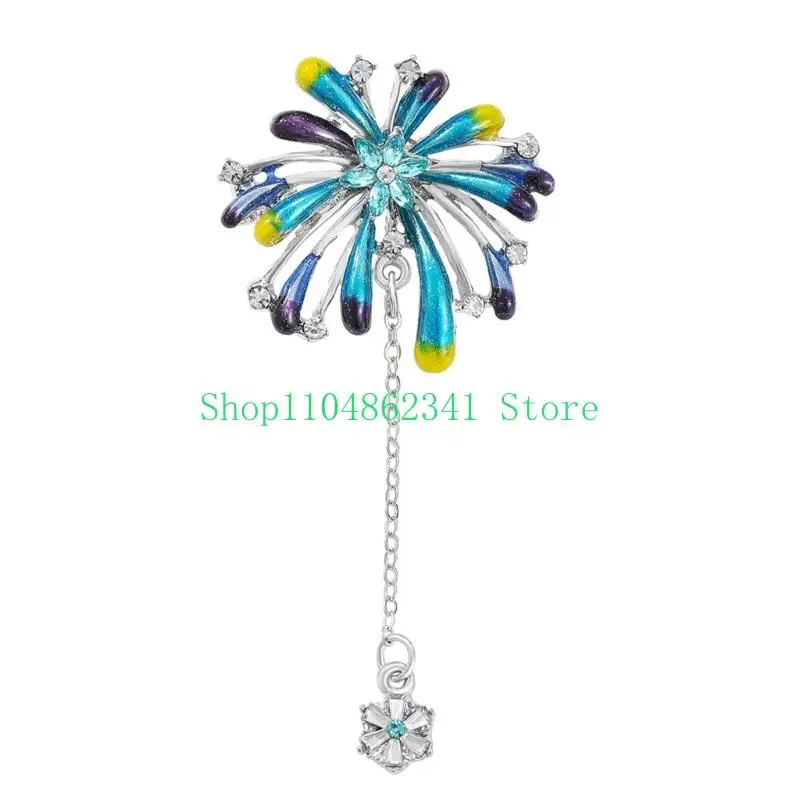 652F Pyrotechnics Inspired Brooch With Stylish Detail And Delicate Fringe