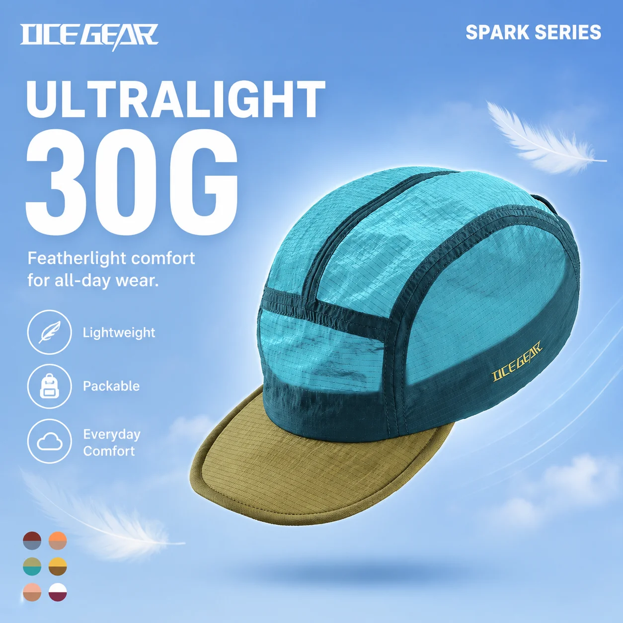 30g Ultralight 5 Panel Hiking - Packable Hat Nylon recension och pris