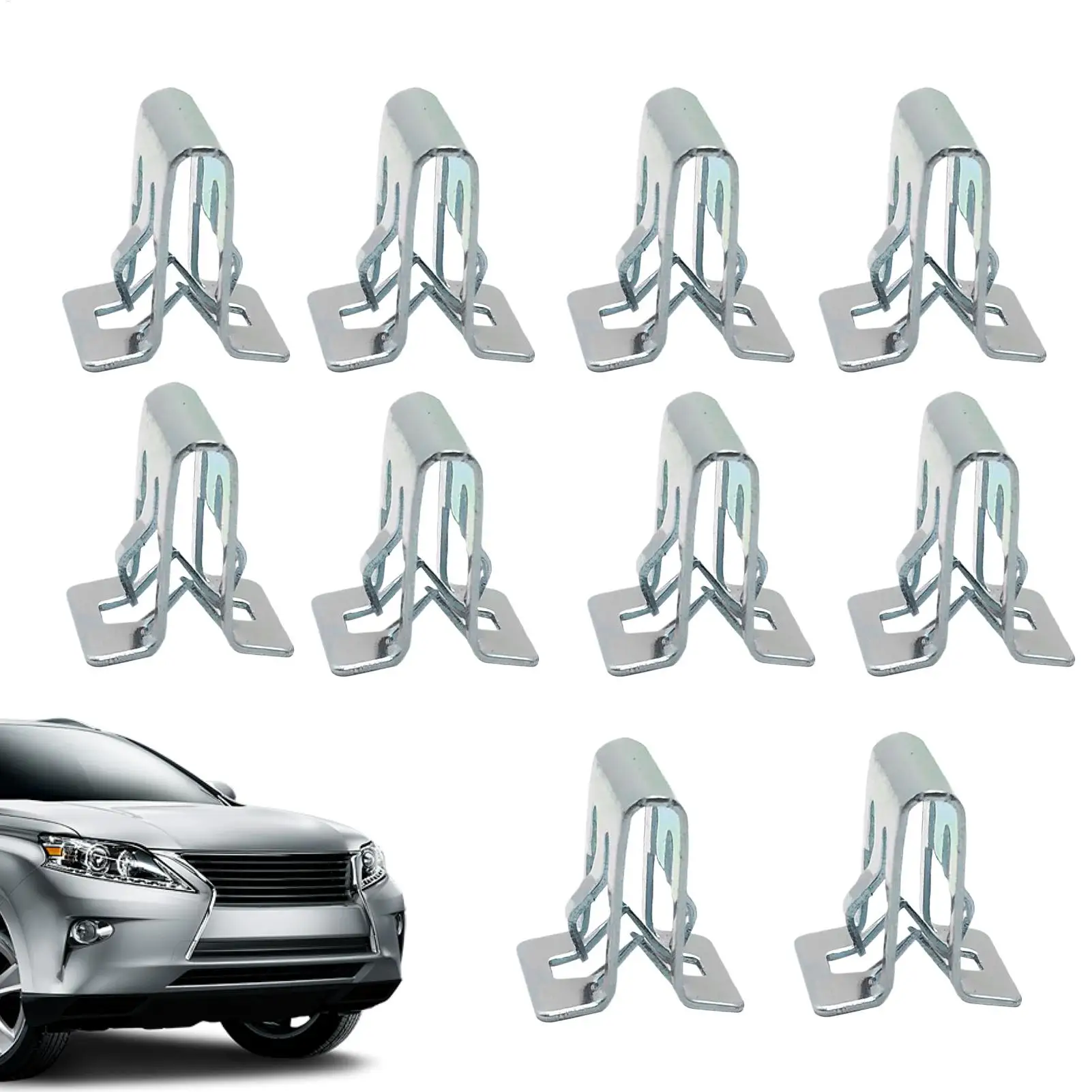 Dashboard Trim Clip 10 Pieces Buckle Replacement Fastening Car Console Fastener For Automotive Repair Interior Moulding