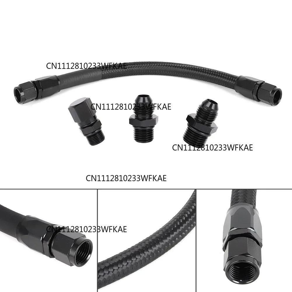 Power Steering Rack Loop Kit Braided Hose For 1992-1995 Honda Civic And Del Sol EG