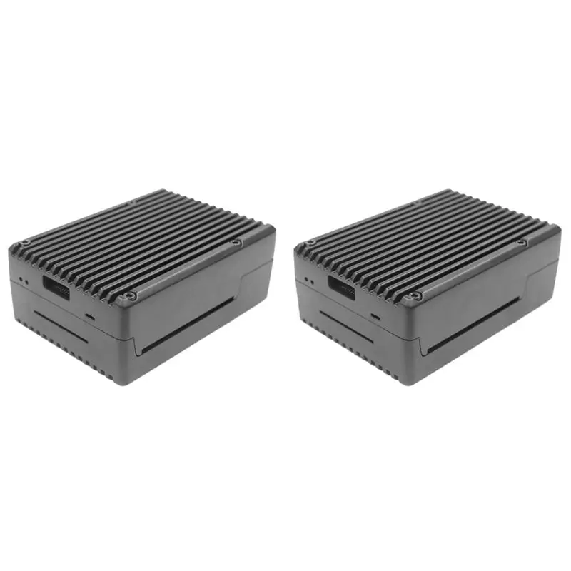 

Stylish-2X For Raspberry Pi 3B/3B+ Pi Aluminum Alloy Shell Cooling Metal Case For Pi Raspberry 3B Heat Sink