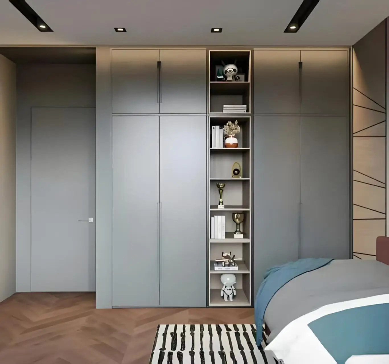 

$%Hot Sale Modern Wooden Wardrobe Bedroom Sets Storage High End Solid Wood Bedroom Wardrobe with Drawer