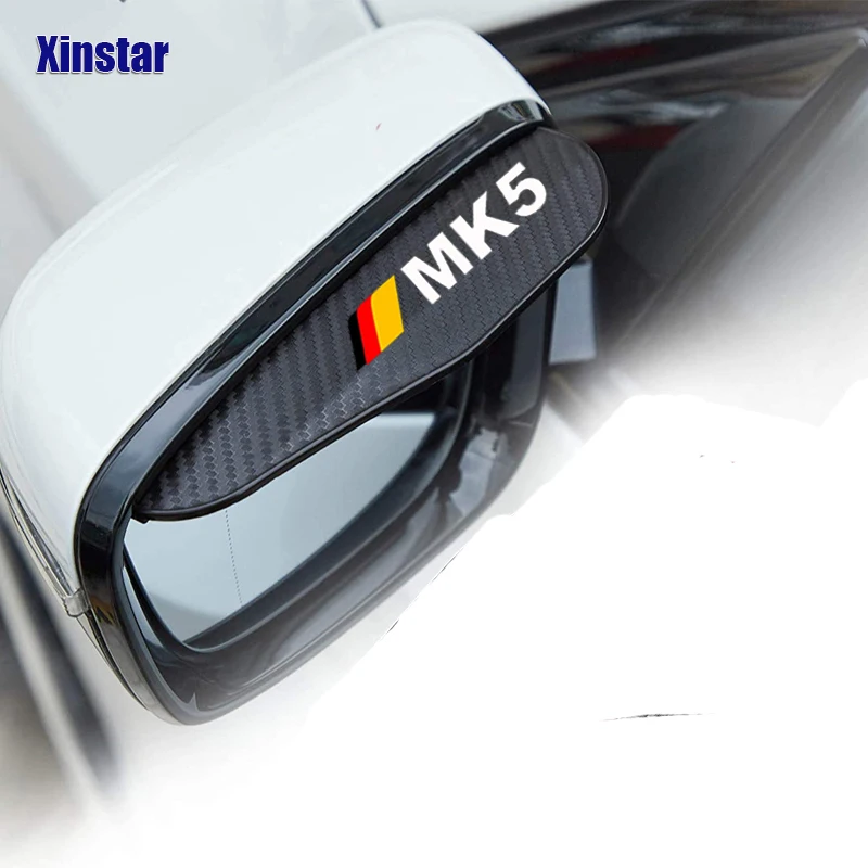 2X Car Rearview Mirror Eyebrow Protector For Volkswagen MK1 MK2 MK3 MK4 MK5 MK6 MK7 MK8 Golf6 Golf7 Golf5