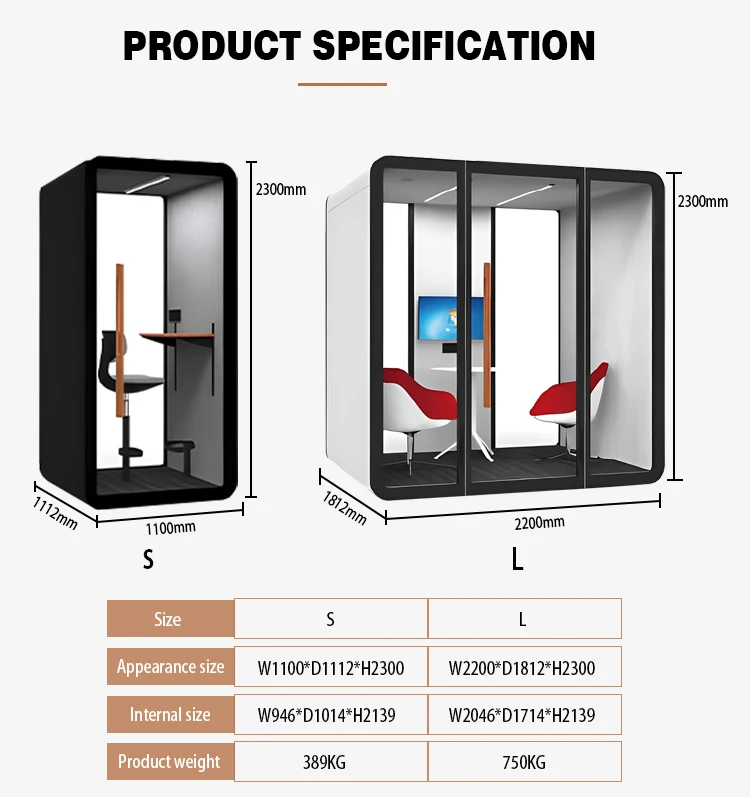 القرون المكتبية الصوتية الذكية، التصميم الحديث، المباني المكتبية، كشك الهاتف #6