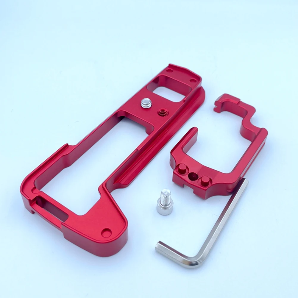 Quick Release L Plate Holder, Hand Grip para Olympus E-M1 Camera, Suporte Vertical, Vermelho
