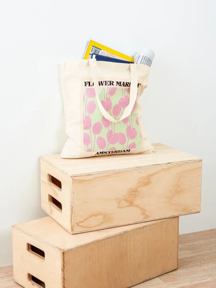 حقيبة حمل من سوق زهرة أمستردام، حقيبة قماشية، حقائب يد نسائية من القماش، حقائب قابلة لإعادة الاستخدام