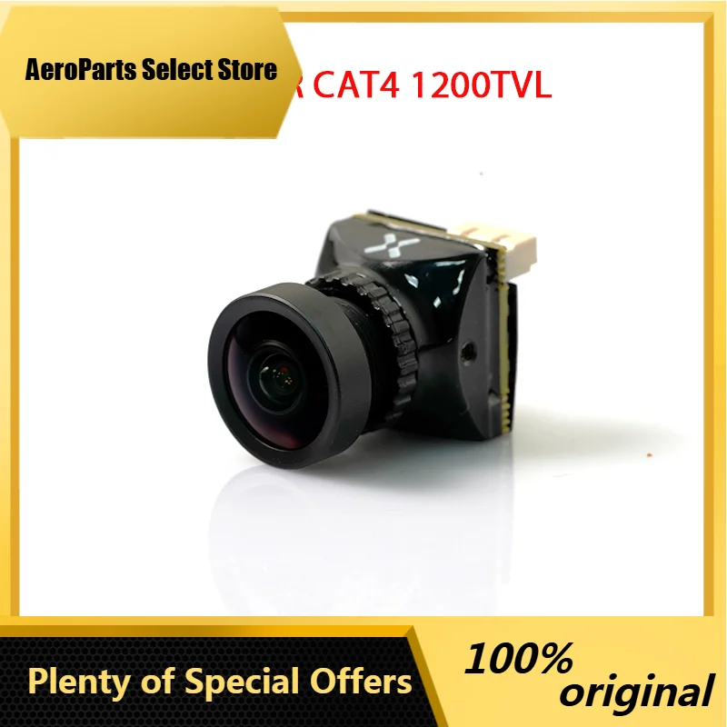 AeroPartsFoxeer Cat4 Micro FPV Camera Mini 1200Tvl M12 2.1mm Day Night Use StarLight Lens Low Light Drones Accessories