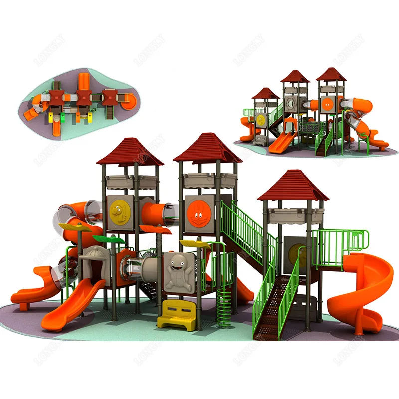 Nursery School Kids Slide   Amusement Park Equipment Commercial Playground Outdoor