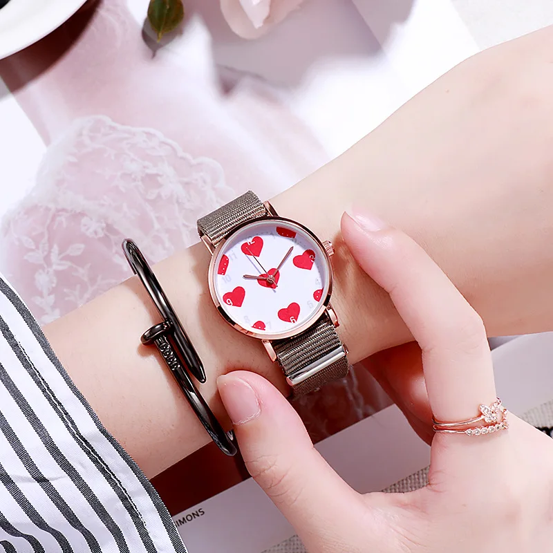 UTHAI BK57 Relógio feminino elegante, tendência de luxo leve, relógios de estudante, temperamento simples, relógio de quartzo para presente para mulheres