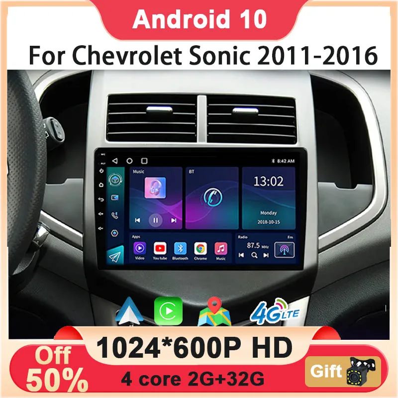 

Android 10 Car Radio Multimedia Video Player GPS Navigation Wireless Apple Carplay Android Auto For Chevrolet Sonic 2011-2016