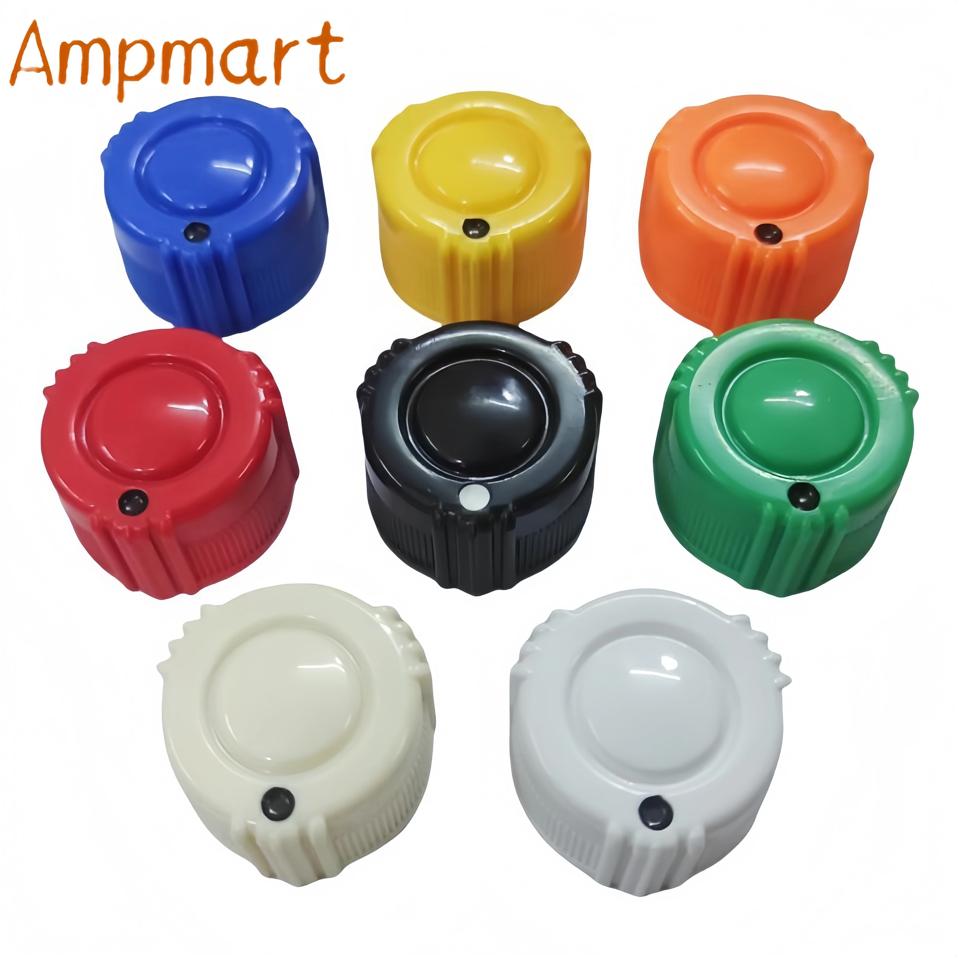 AMPMART-Guitar Amplifier Plastic Knob, BMP Classic Style, Effects Volume Knob, 25x15MM Installation Aperture: 6.3MM