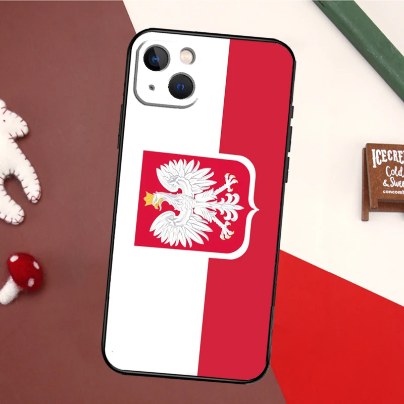 Poland Polish Flag Phone Case For iPhone 16 15 14 11 12 Mini 13 Pro Max X XR XS Max Plus Soft Cover Shell