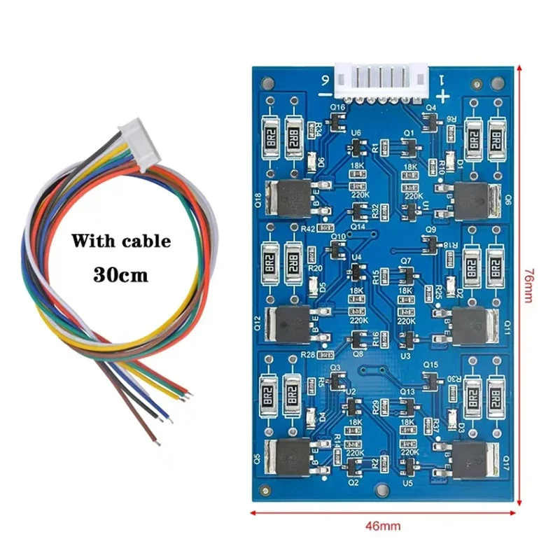 Nowe 6 S LTO Balance Board 2.7/16V ogniwa tytanianu litu do 6 serii 2.3V 2.5V 12V akumulator balance napięcia BMS + kabel 30cm