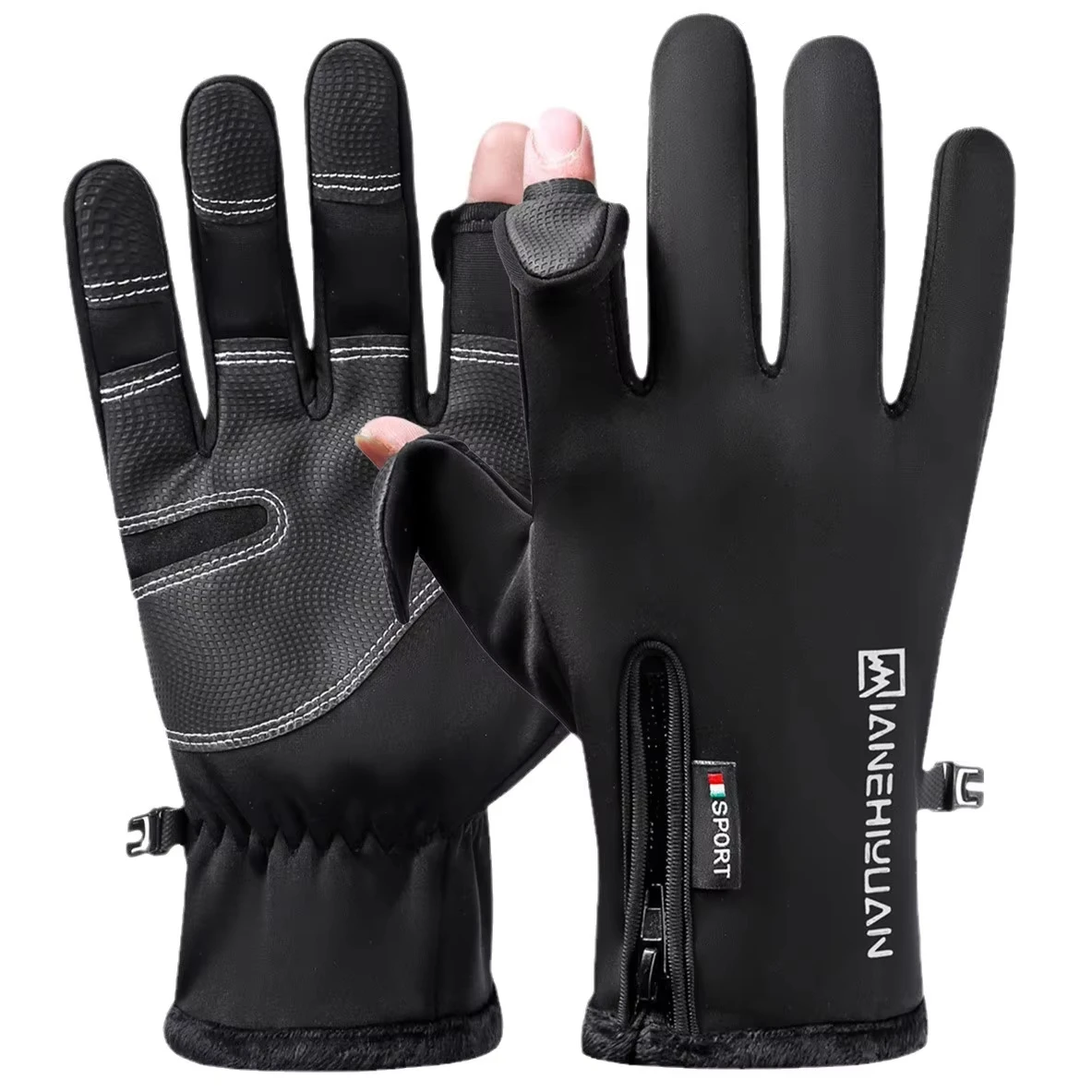

Зимние теплые перчатки с сенсорным экраном, перчатки для вождения в холодную погоду, ветрозащитные нескользящие спортивные перчатки для езды на велосипеде, бега, катания на лыжах, пешего туризма, альпинизма