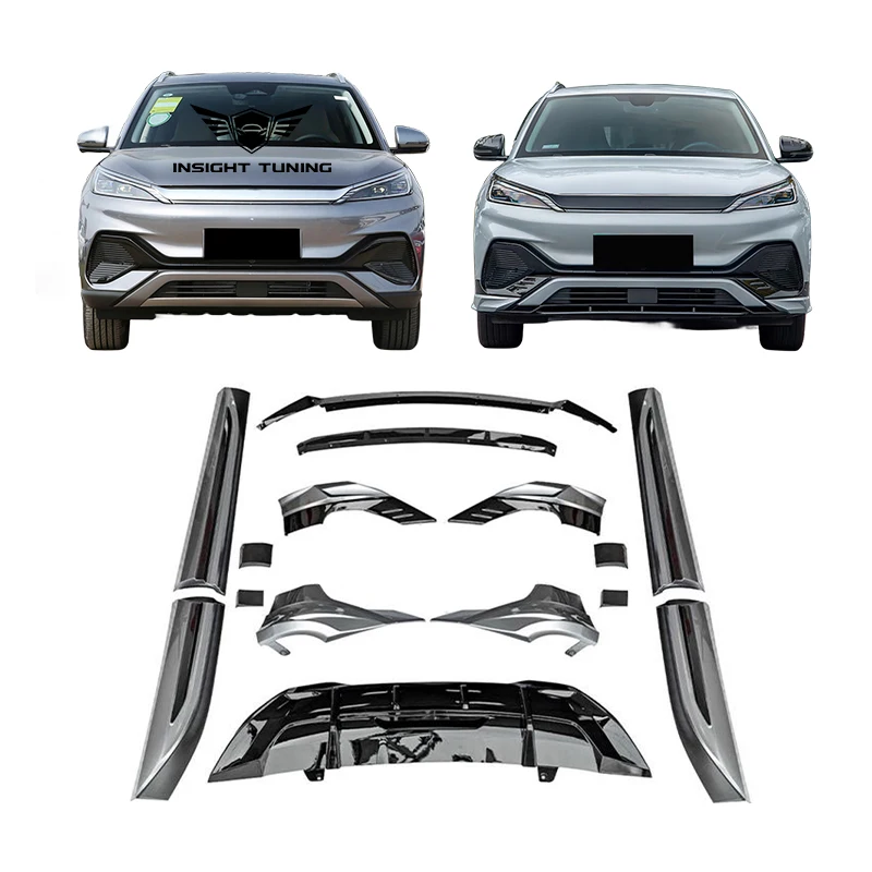 Exterior Auto parts Front lip side skirt rear diffuser SUV upgrade bodykit for BYD Atto 3 Yuan Plus Body kits