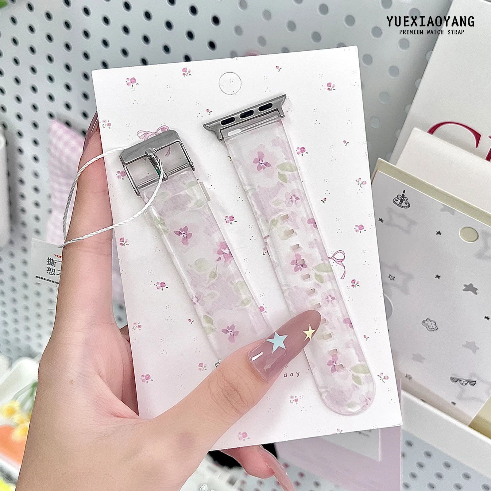 Cinturino serie Qingxin fiori e piante per Apple Watch 10 9 8 7 Bracciale a fascia per iWatch 46mm 42mm 41mm 40mm Cinturino