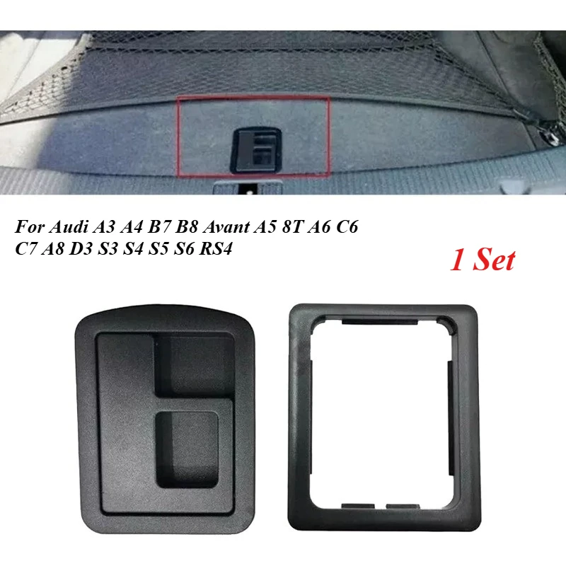 

8E5863627 8E5863628 Car Trunk Liner Cover Cargo Handle Bezel New For Audi A3 A4 B7 B8 Avant A5 8T A6 C6 C7 A8 D3 S3 S4 S5 S6 RS4
