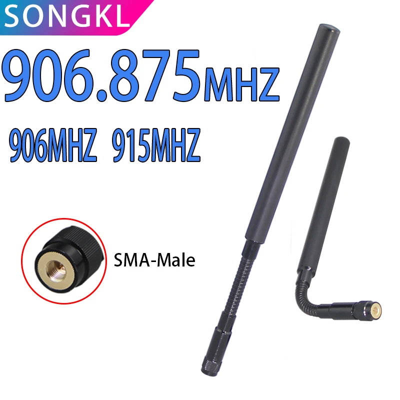 

906.875mhz sma 915MHz, 906MHz, soft whip antenna, collision avoidance and flexible, support for custom lora modular antenna