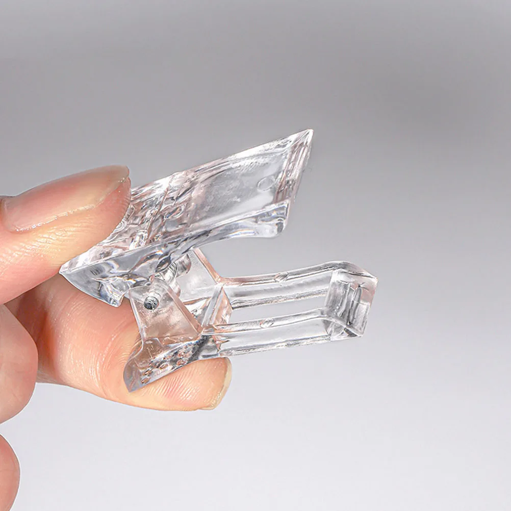 

20 Pcs Crystal Nail Clips Reusable Durable Tools Nail Art Manicure Beauty Accessories Compact Storage