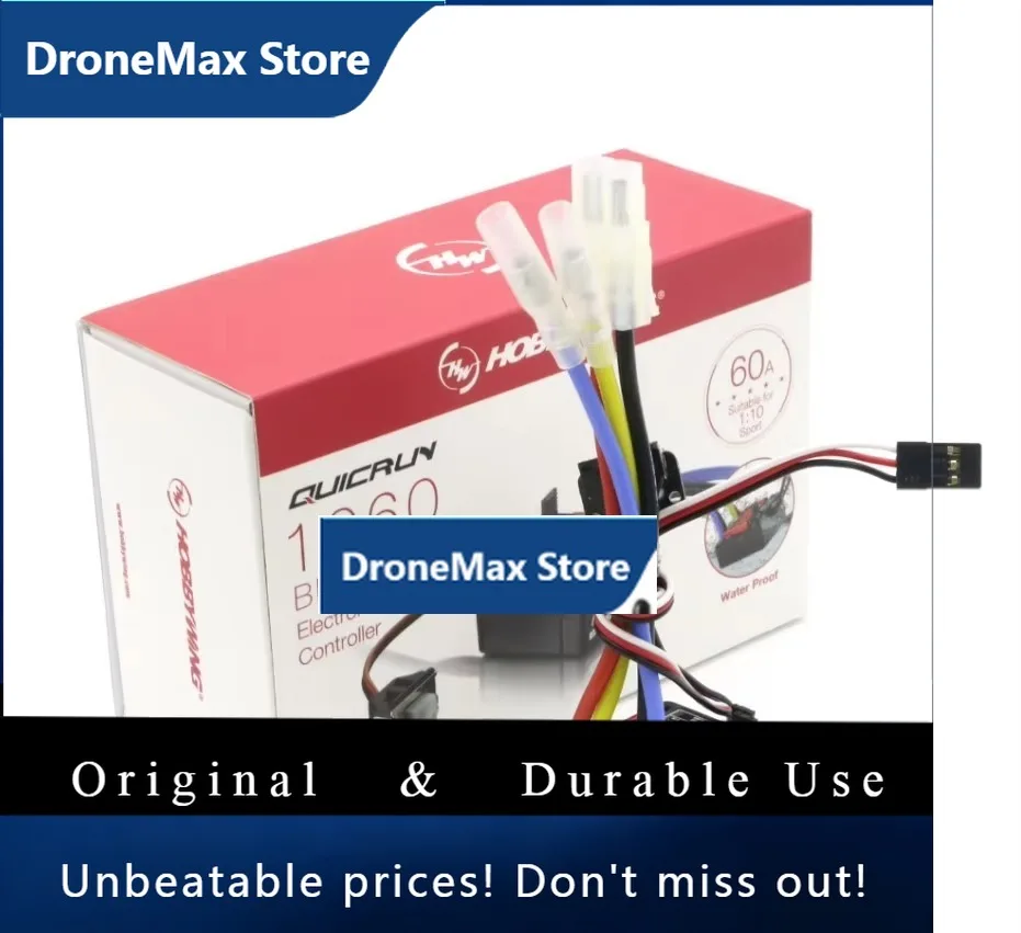 DroMaHobbyWing QuicRun 1060 60A Brushed Electronic Integrated Design One-way/two-way/climbing Suitable For Various Car Models