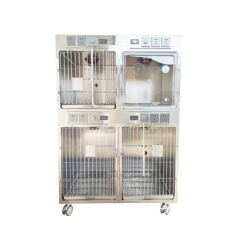 304 stainless steel constant temperature oxygen warehouse cage animal clinic inpatient foster care cage