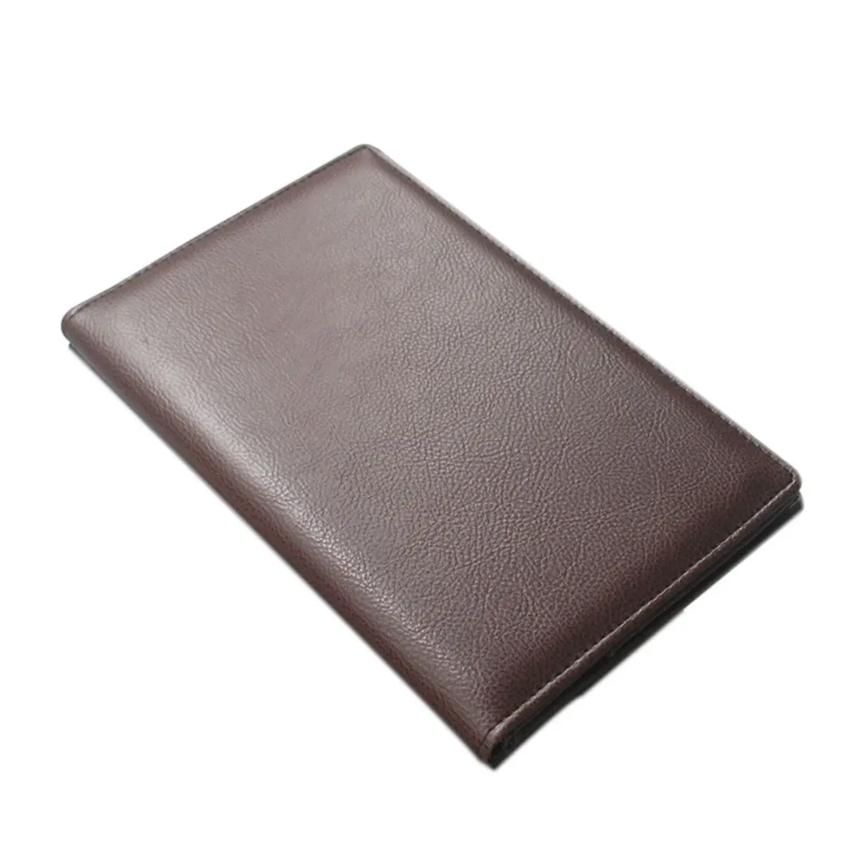 PU Holder Black Menu Folder with Pen Clip for Restaurant Bar Ktv Check Book Holder Organizer