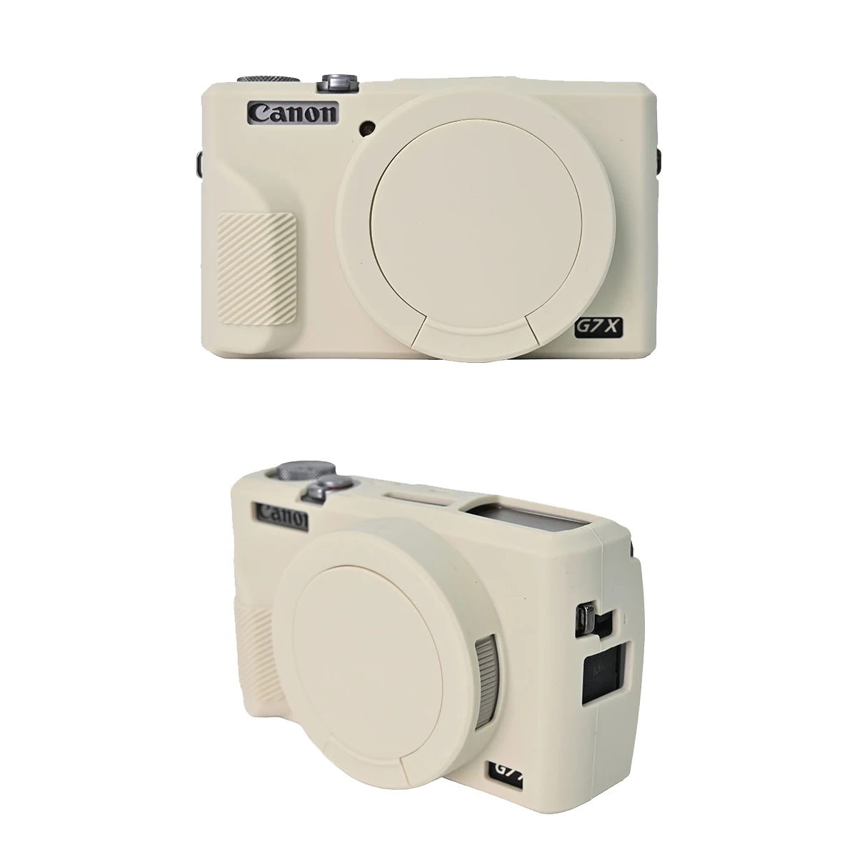 حقيبة الكاميرا واقية سيليكون الجلد غطاء الجسم لكانون Powershot G7X مارك III II SX740 SX740HS G7XIII G7XM3 G7X3 G7X2