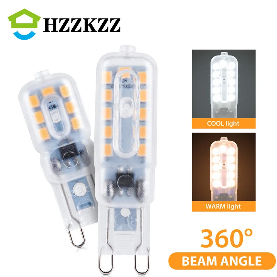 

HZZKZZ LED Corn Bulb Smart IC Chandelier G9 LED Indoor Illumination Light 220V Energy Saving LED Lamp 2835 Chip Ampoule