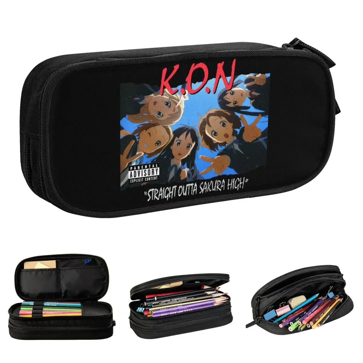 Lovely K-on Yui Hirasawa Japan Music Anime Pencil Case Pencil Pouch Pen Holder for Girl Boy Bag Students School Gifts Stationery