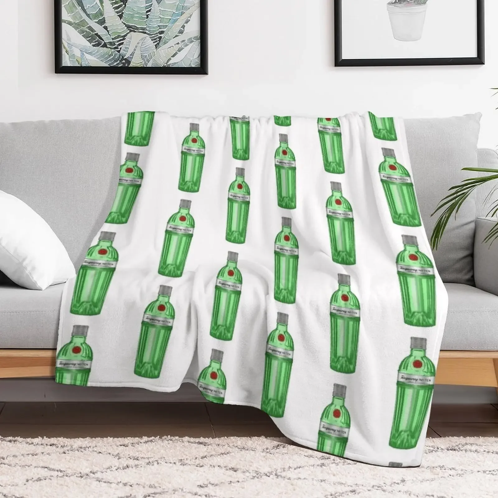Tanqueray Gin Throw Blanket Cozy Sofa Blanket for TV Watching Napping