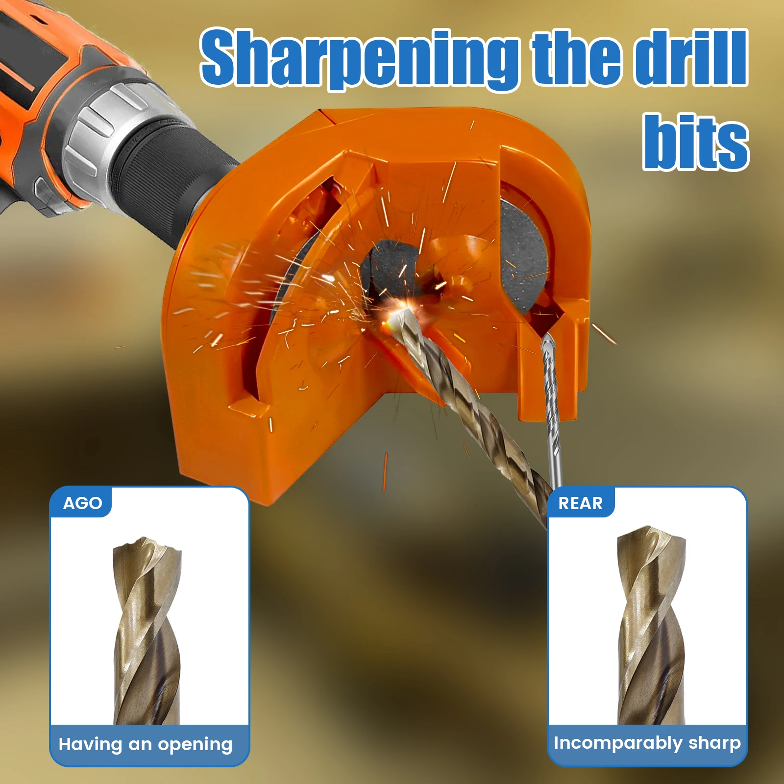 Drill Bit Sharpener Universal Grinding Wear Resistant Diamond Grinding Blade Sharpening Tool Impact Drill Milling Cutter Grinder