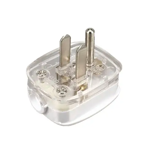 US American 3 Pins AC Electrical Power Rewireable Plug Male W/ Wire Socket Outlet Adaptor Adapter Extension Cord Cable Connector