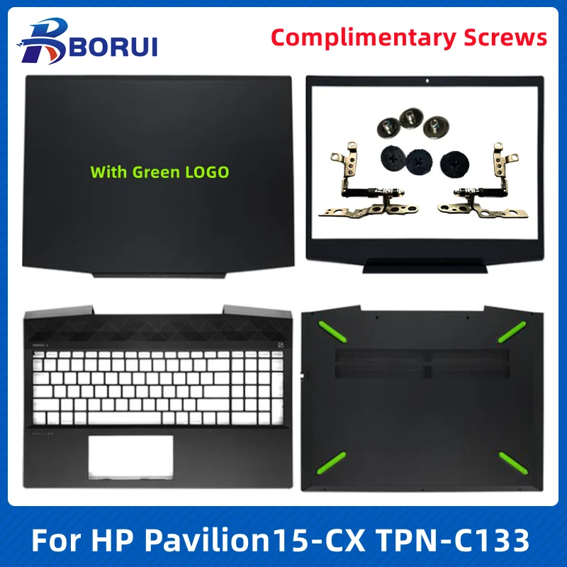 Новая задняя крышка для ноутбука HP Pavilion 15-CX TPN-C133 Series/передняя рамка/Упор для рук, верхняя крышка/Нижняя крышка/петли для ЖК-экрана