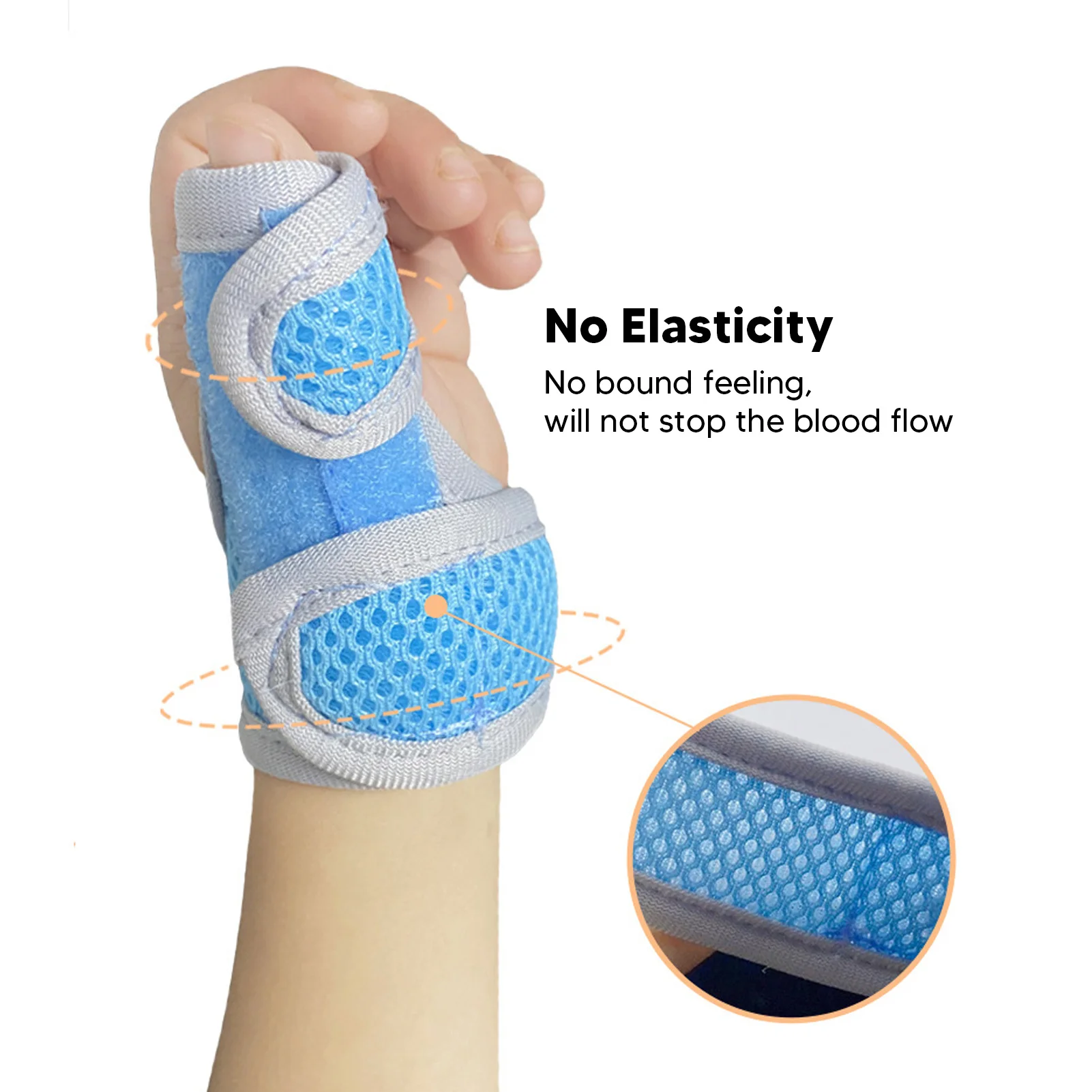 Kids Left Thumb Splint Thumb Wrist Stabilizer Joint Correction Support Brace with Finger Sleeve Thumb Brace Corrector