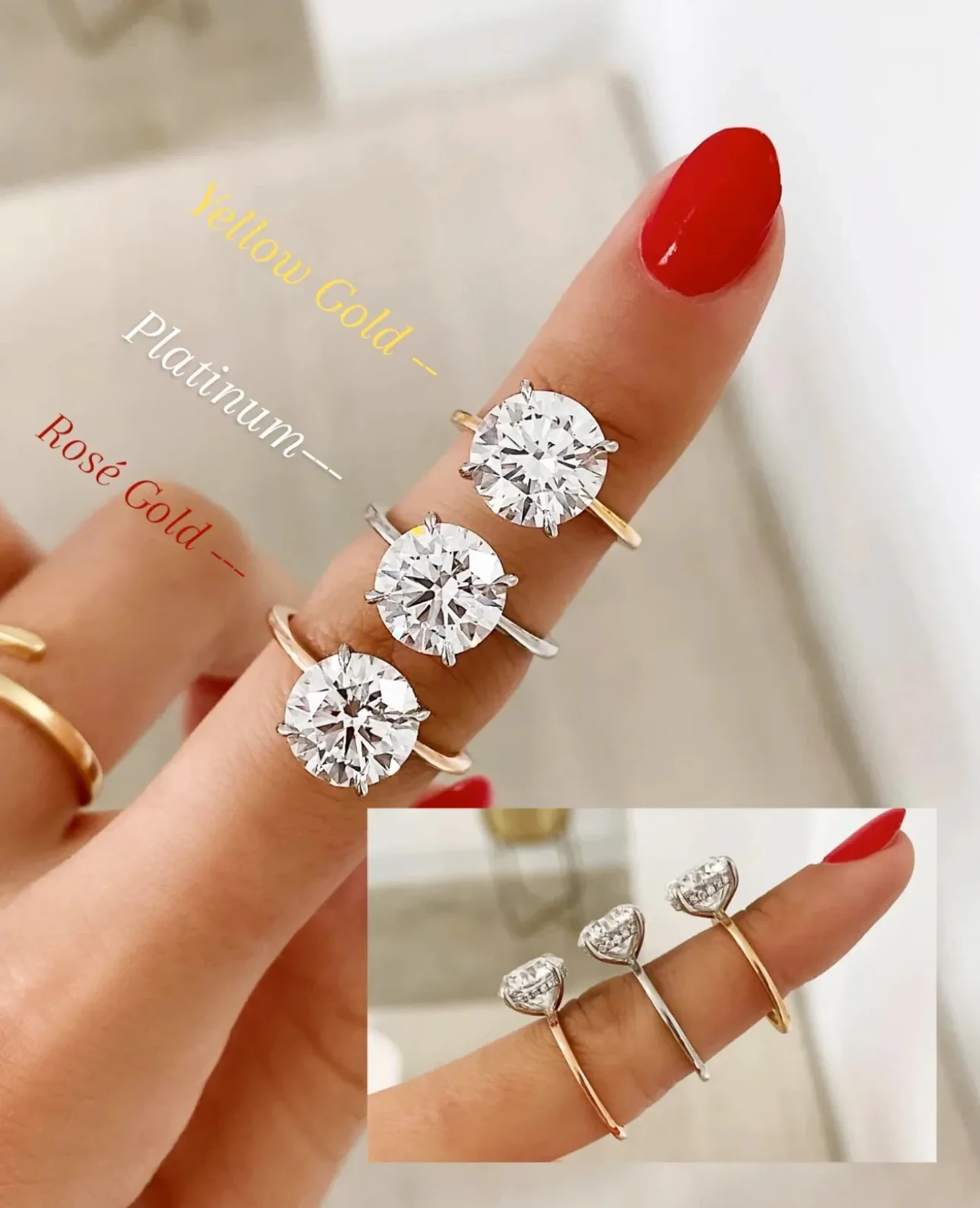 Anpassbarer Verlobungs-Solitärring aus 14-karätigem 18-karätigem Gold, 1 Karat, 5 Karat ovaler VVS1-Verlobungsring mit Moissanit-/Laborgewachsenem Diamant – Detail 8