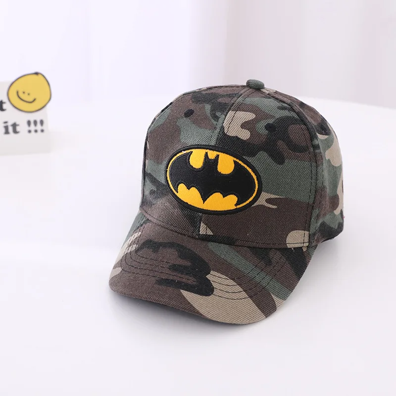 Summer Children Baseball Caps Hats Cosplay Costumes Accessories Girls Boys Superhero Spiderman Captain America Caps 2-8Years