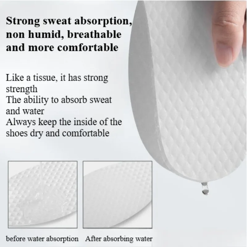10Pairs Summer Men Women Sports Disposable Breathable Sweat Absorbing Deodorant Insoles for Shoes Non Slip Cushion Comfortable