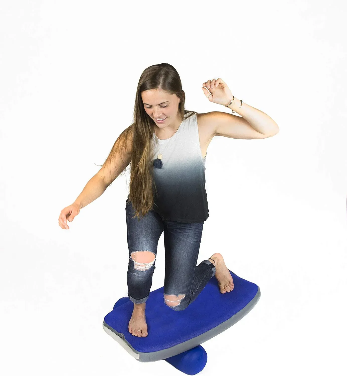 Balance Board Trainer for Kids Premium Inflatable Surf Balancing Boards Physical Therapy Board for Improve Surf Ski Skills