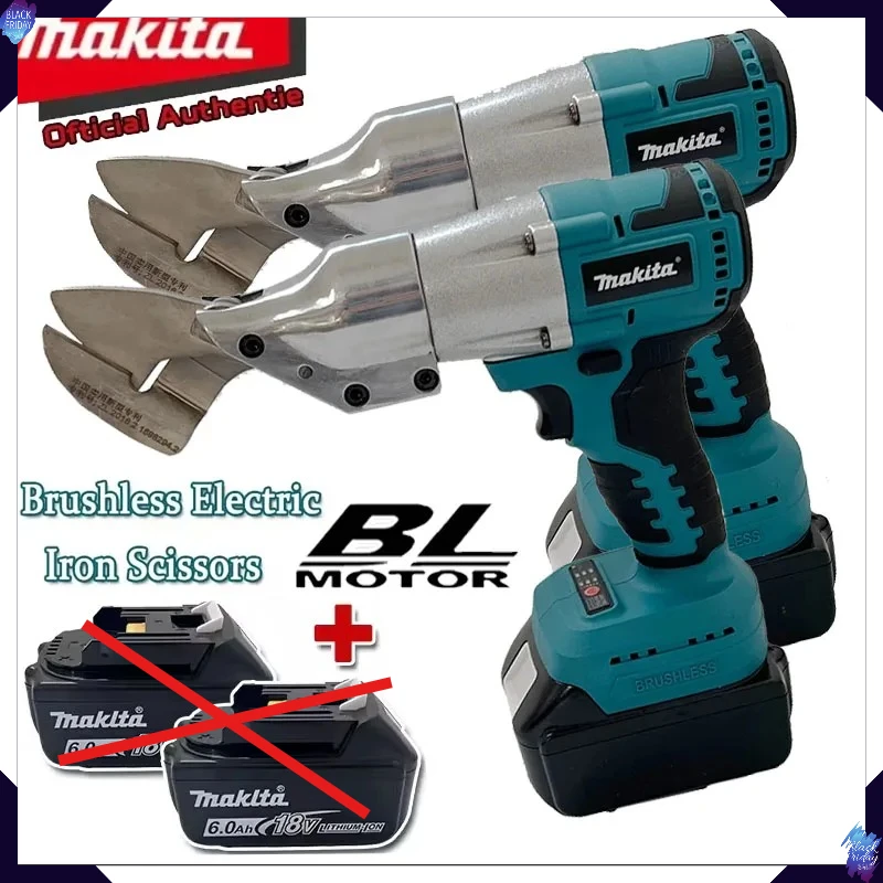 

Makita Electric Brushless Iron Scissors Machine Rechargeable Professional Metal Cutting Tool 18V Sheet Shear Cutter Power Tools