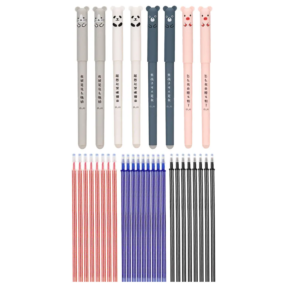 

Gogogmee 1 Set Erasable Pens Cute Cartoon Shape for Students School Office Supplies