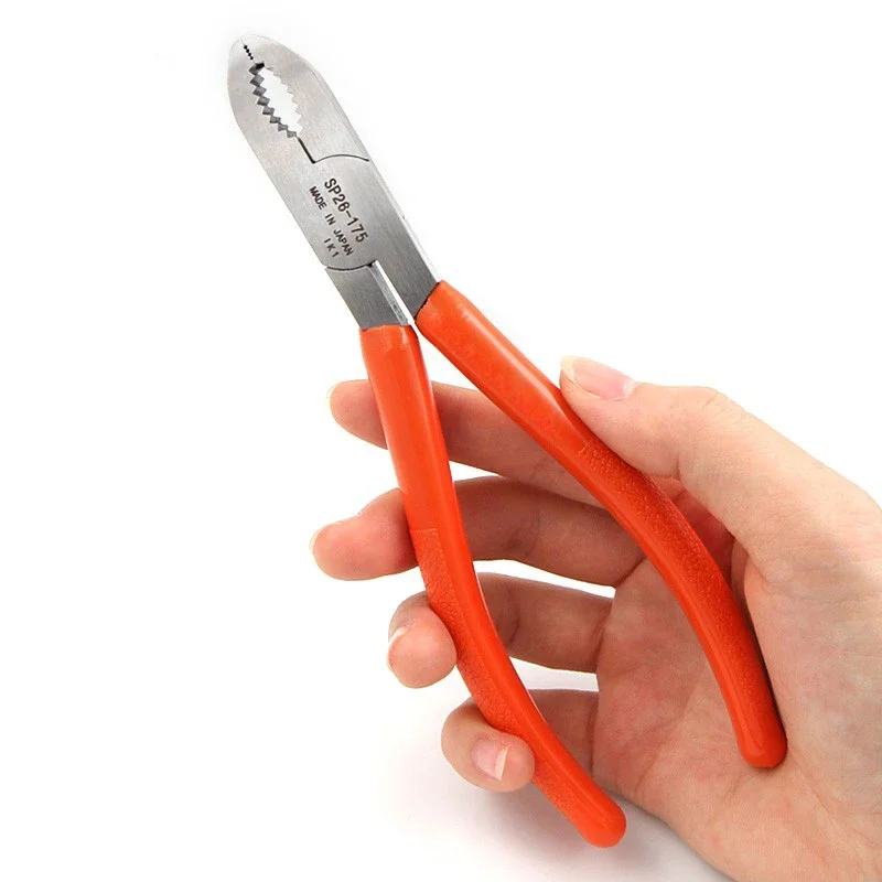 BIESUO SP26-175 Screw Pliers M2-M6 Rust Screw Removal Tool Multifunctional Slip Joint Pliers 7 Inches 175mm Screw Removal Pliers