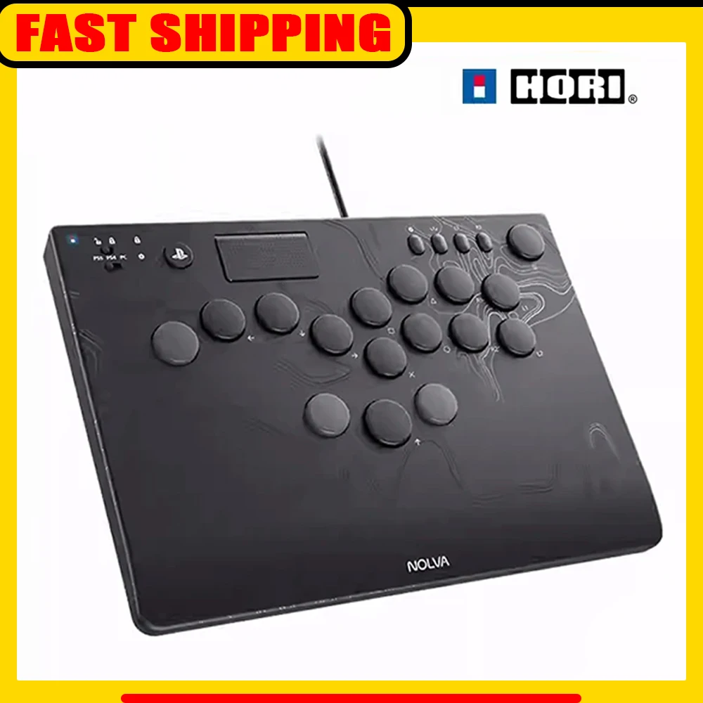 Механический контроллер HORI NOLVA HitBox с 15 клавишами для боевых игр, индивидуальный аркадный контроллер с полными клавишами для PS5, ПК с Windows Механический контроллер HORI NOLVA HitBox с 15 клавишами для боевых игр, индивидуальный аркадный контроллер с полными клавишами для PS5, ПК с Windows