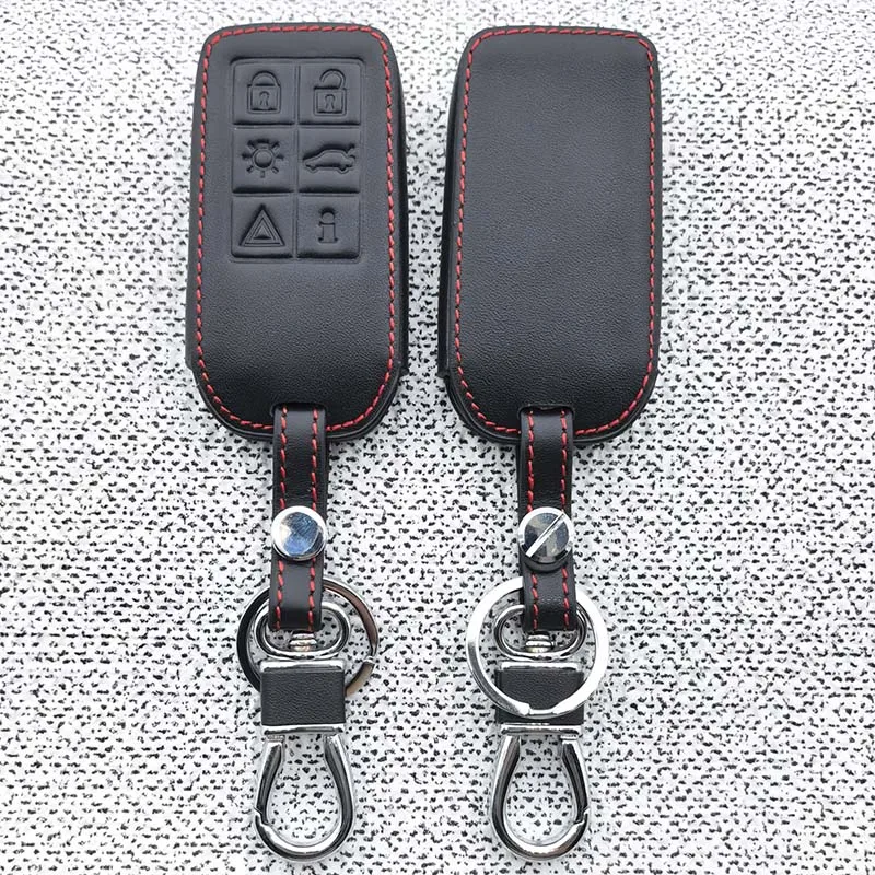For Volvo S60 S80 V60 XC60 XC70 S60L S80L V40 XC90 Car Remote Key Case Cover Shell Car Accessories Holder Protector Fob Keychain