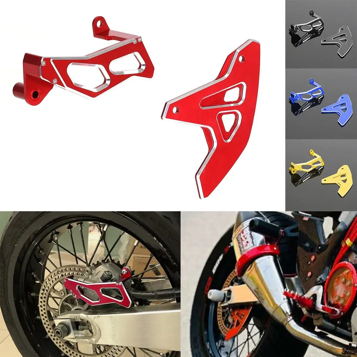 

2PCS CNC Aluminum Rear Brake Caliper Disc Guard Cover For SUZUKI DRZ DR-Z400SM 2005-2024 DRZ 400 SM