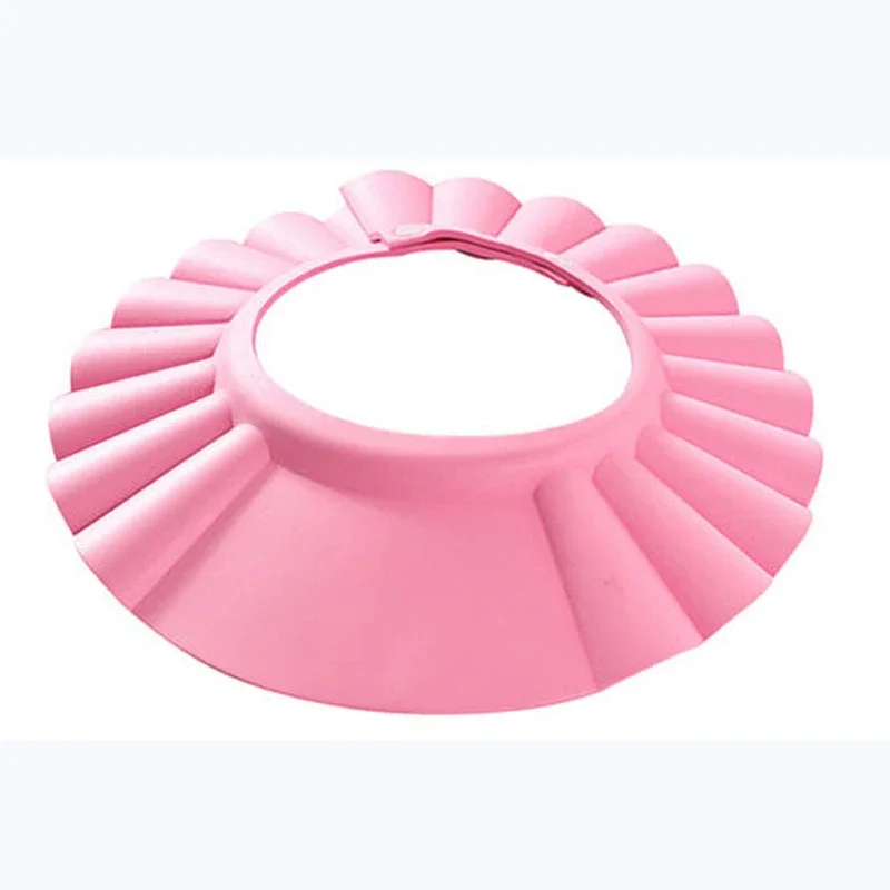 New Lovely Baby Shampoo Hat Adjustable Shield Waterproof Ear Protection Toddler Kids Bathing Shower Cap Wash Hair Visor Caps