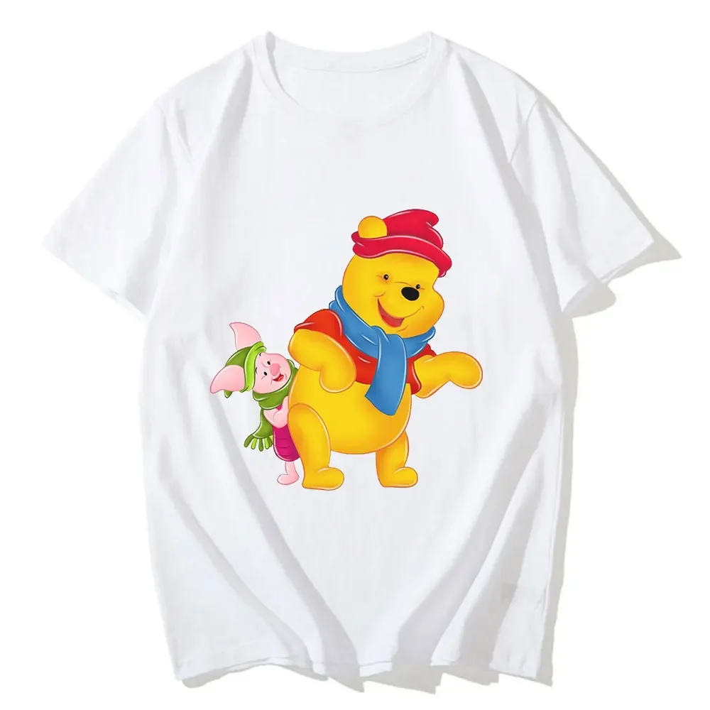 The Many Adventures Of Winnie The Pooh Disney T Shirt Women Y2k Tops Cute Graphic Tees Cartoon Harajuku Oversized T-shirt Female