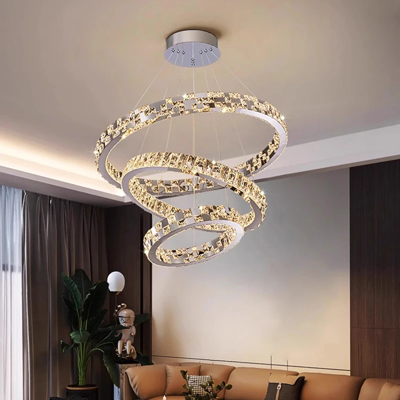 

Modern Crystal stair chandelier lights indoor lighting Ceiling lamp hanging light led Chandeliers for living room indoor lightin