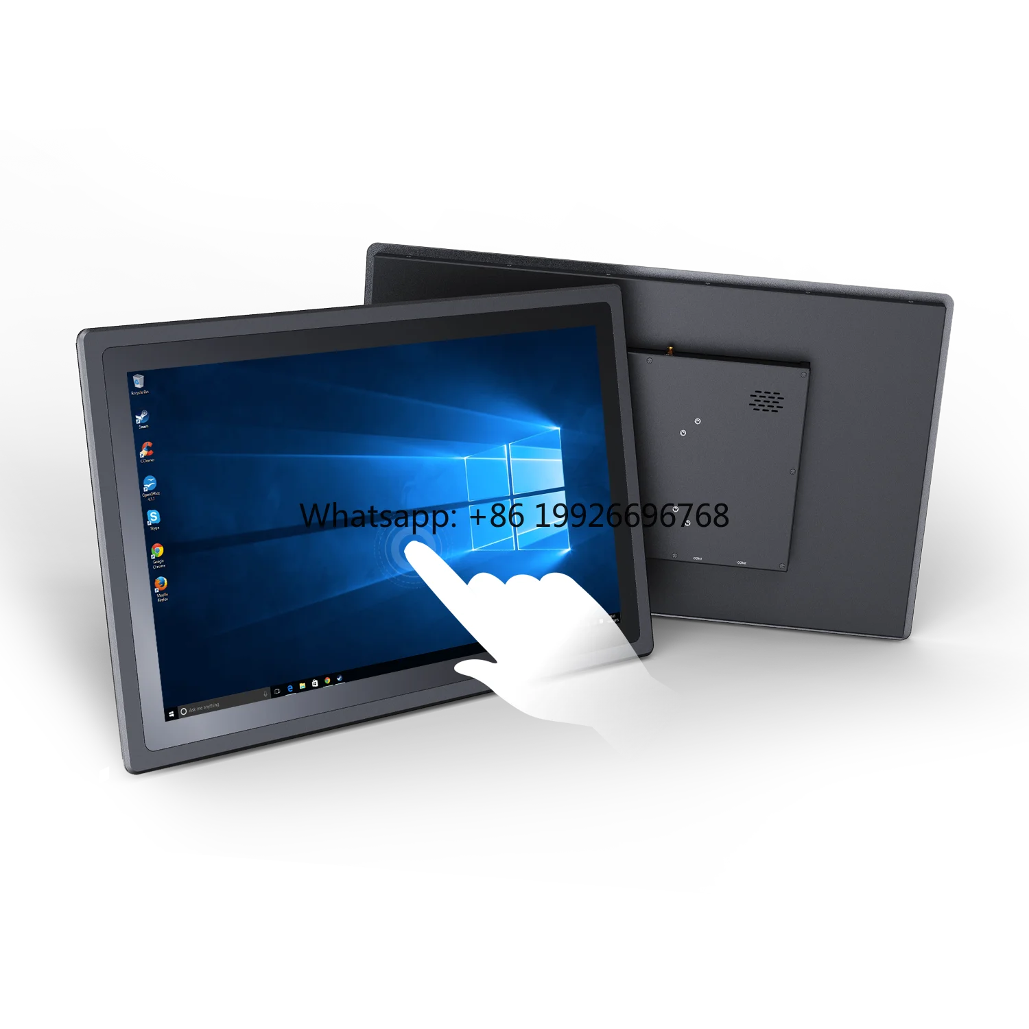 

21 Inch IP65 Touch Screen Panel PC RS232 USB3.0 OEM Rugged High Brightness All in One I3 J4125 Win10 Industrial Computer factory